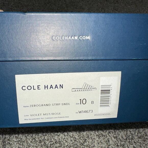 NEW IN BOX! Cole Haan ZeroGrand Strap Sandals Violet Rose Size 10 - Picture 7 of 7